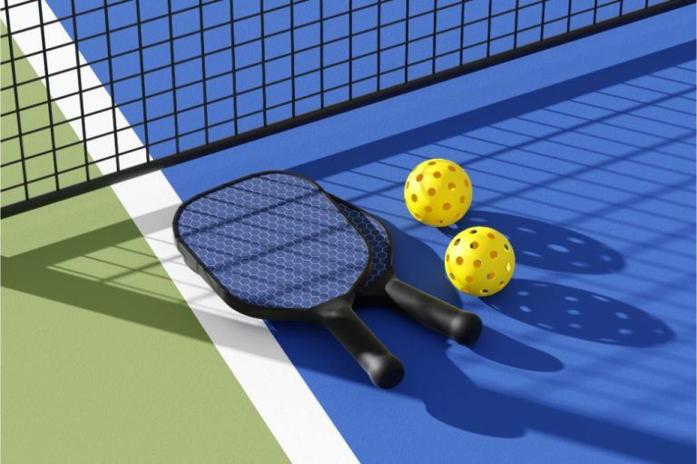 Pickleball Stock Photo