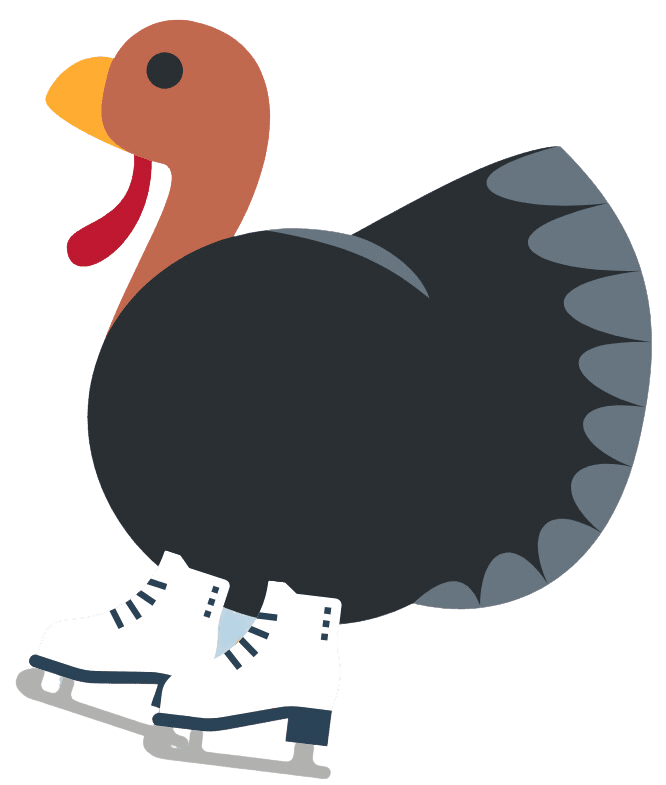 Turkey with Skates
