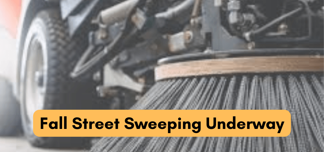 Fall Street Sweeping is Underway