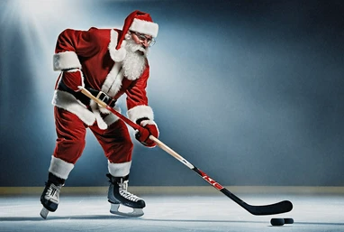 Hockey Santa