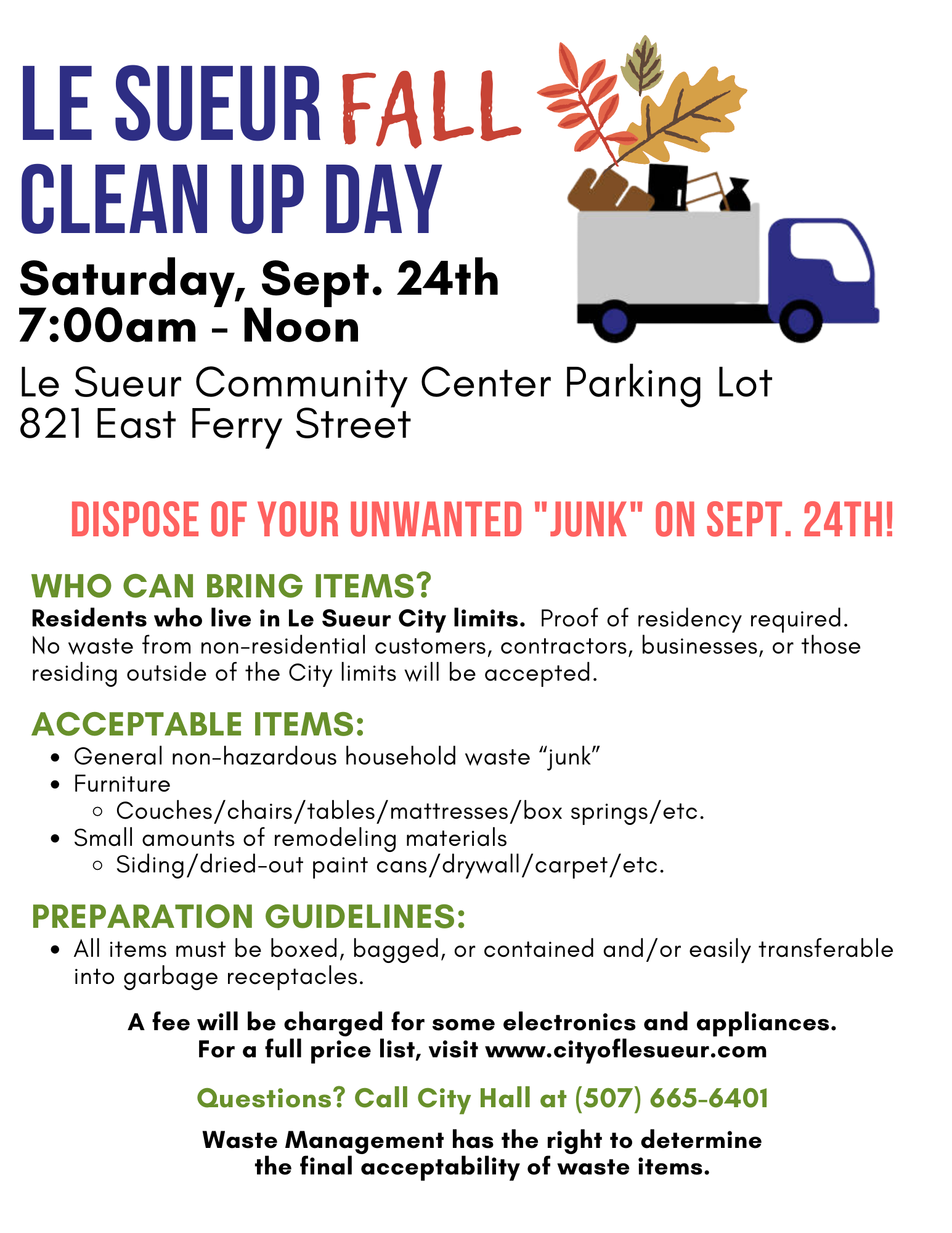 City Wide Clean Up-Fall